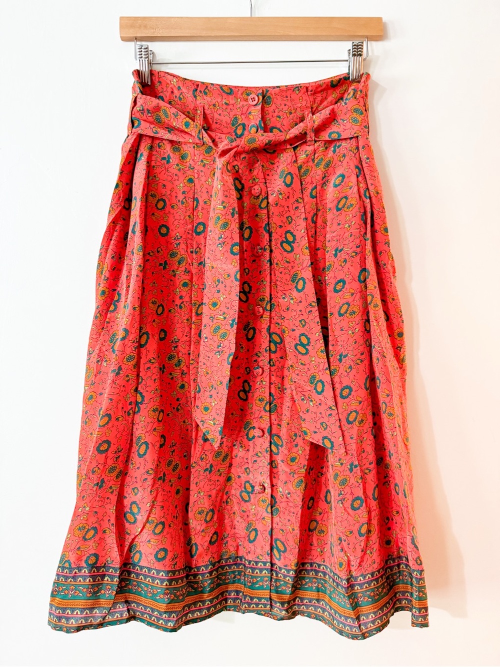 Sezane Amandine Skirt Havana Floral Size 36 US 4 - Picture 3 of 11